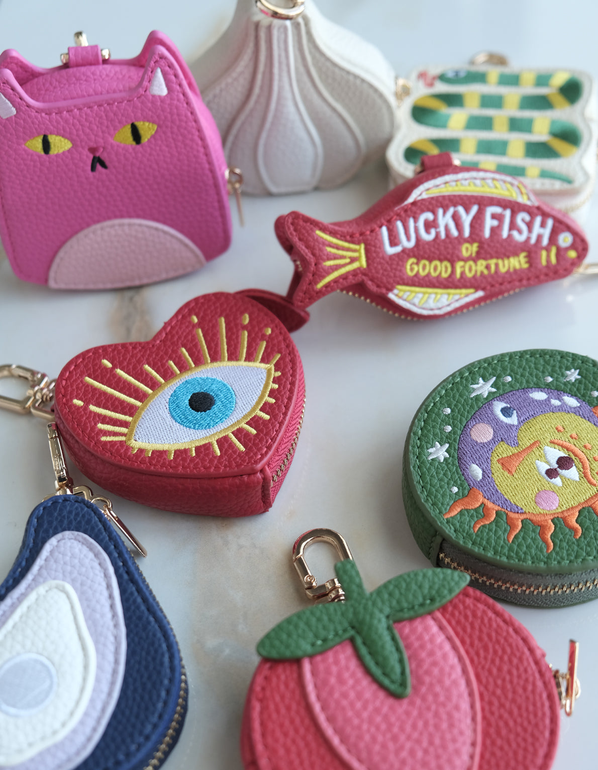 Coin Pouch Bag Charm | Garlic