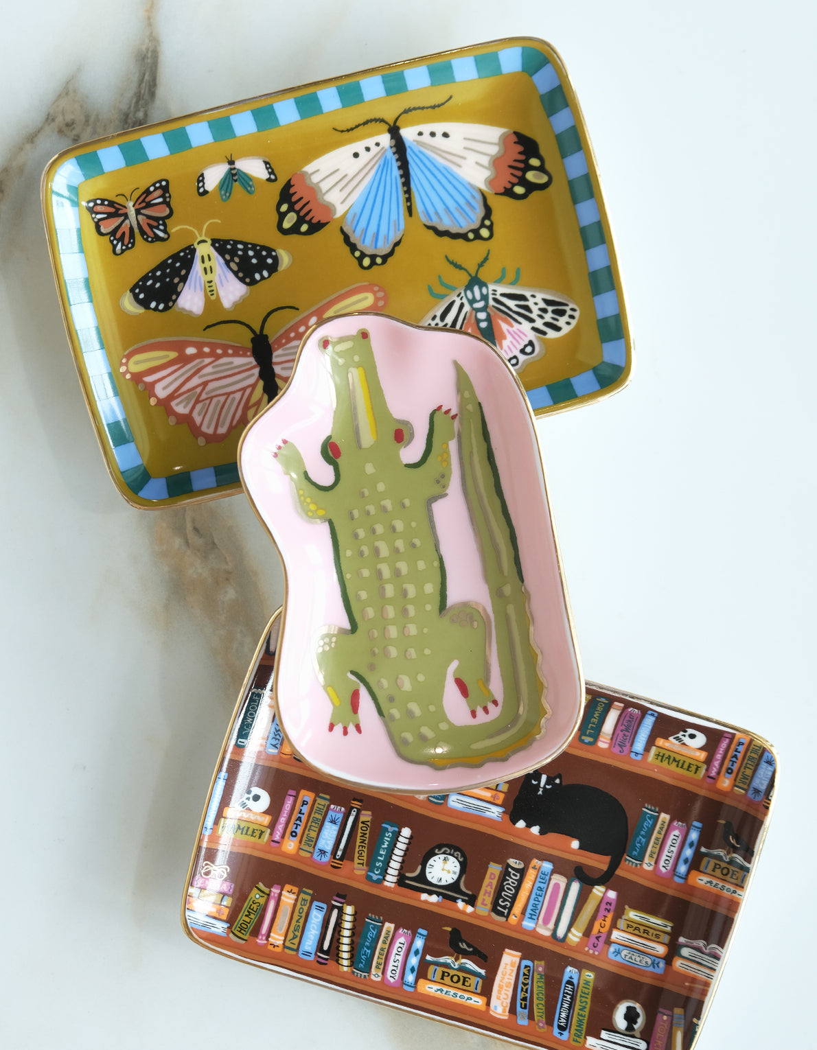Porcelain Trinket Dish | Alligator