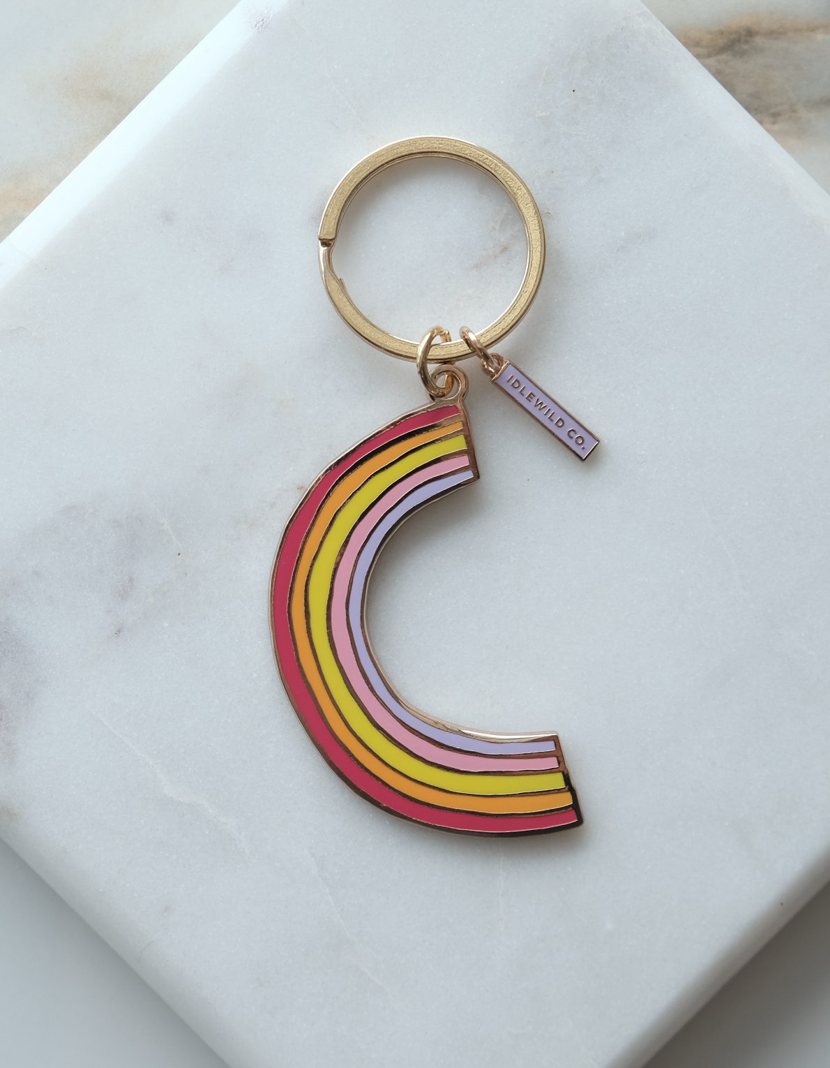 Enamel Keychain | Rainbow