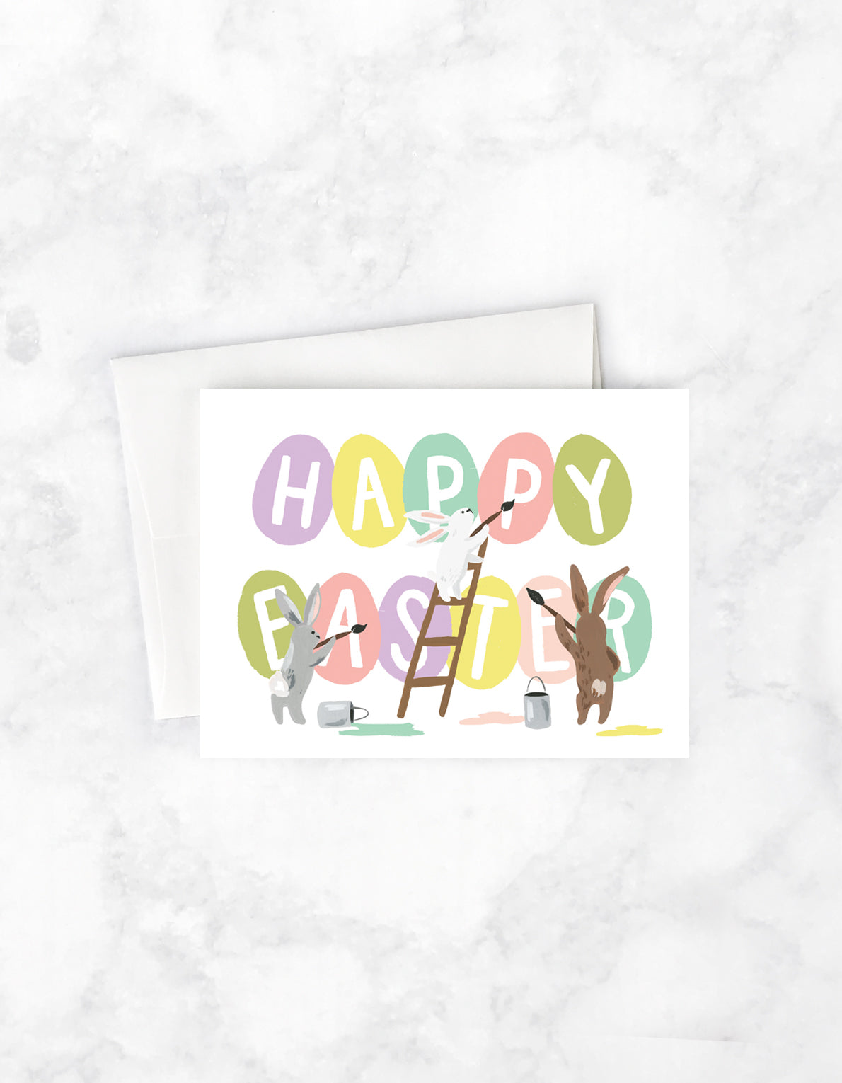 Easter Greeting Card | Painting Eggs
