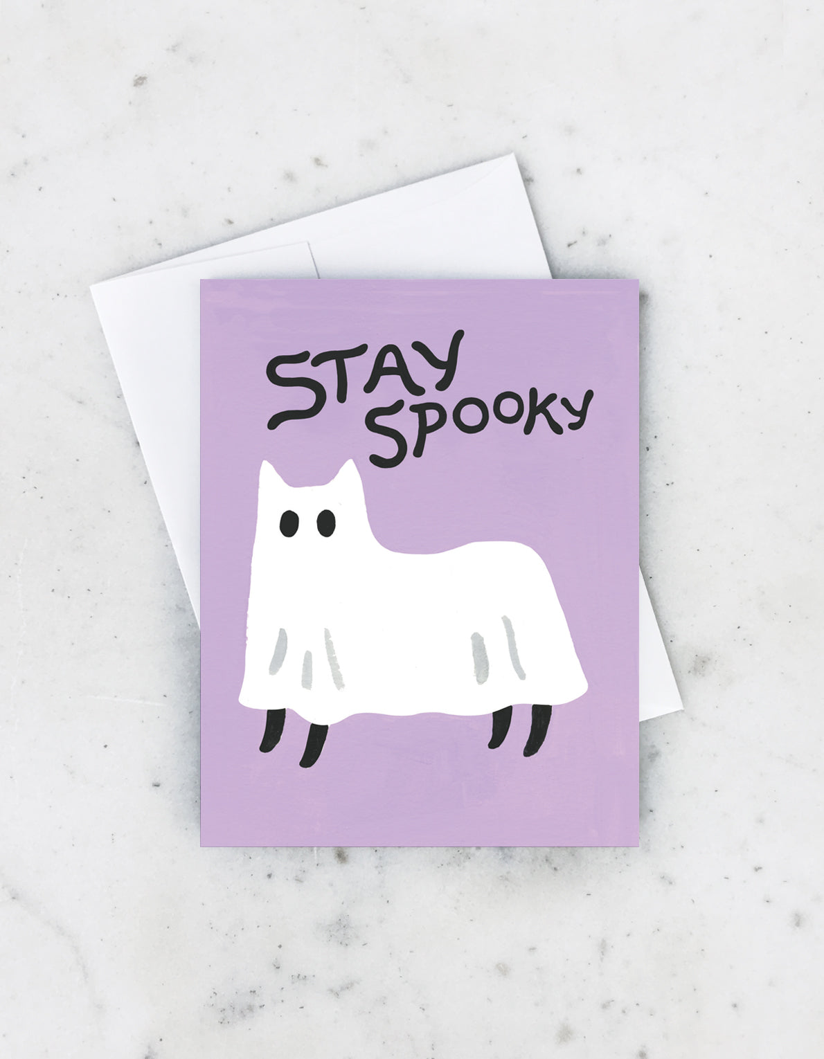 Halloween Greeting Card | Ghost Cat
