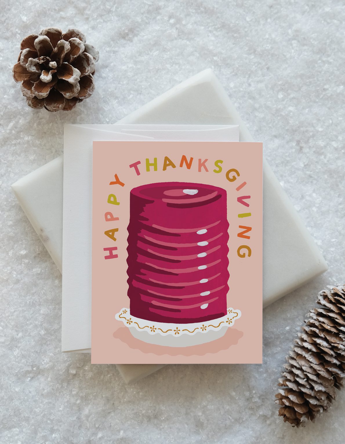 Thanksgiving Greeting Card | Cranberry Jelly