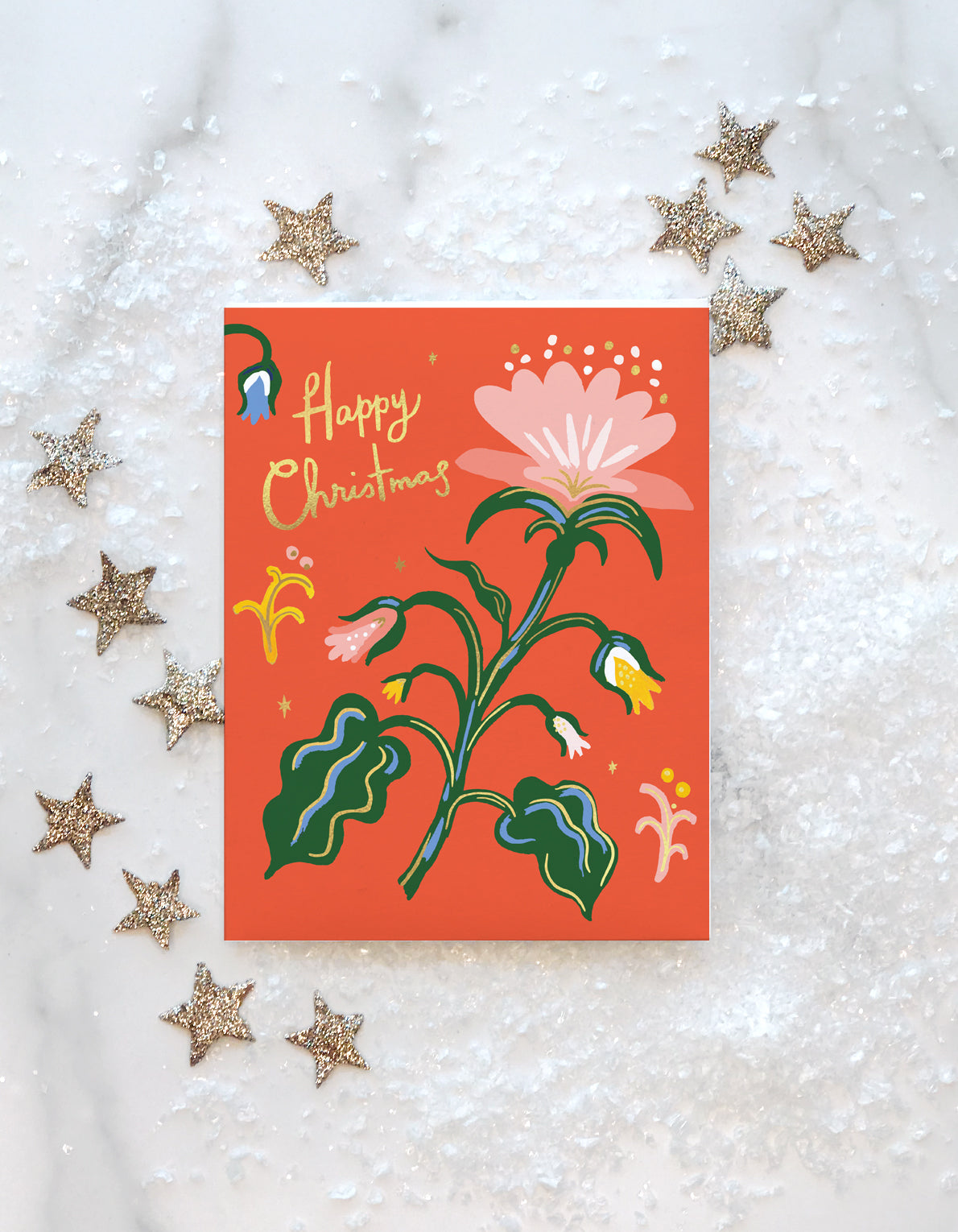 Christmas Greeting Card | Holiday Flower