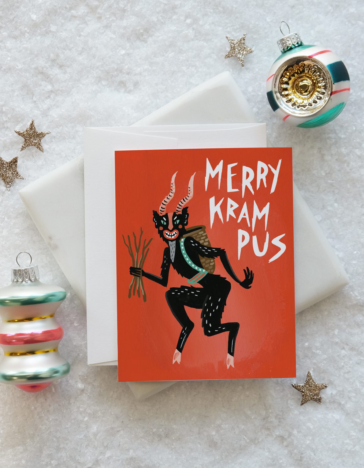 Holiday Greeting Card | Merry Krampus