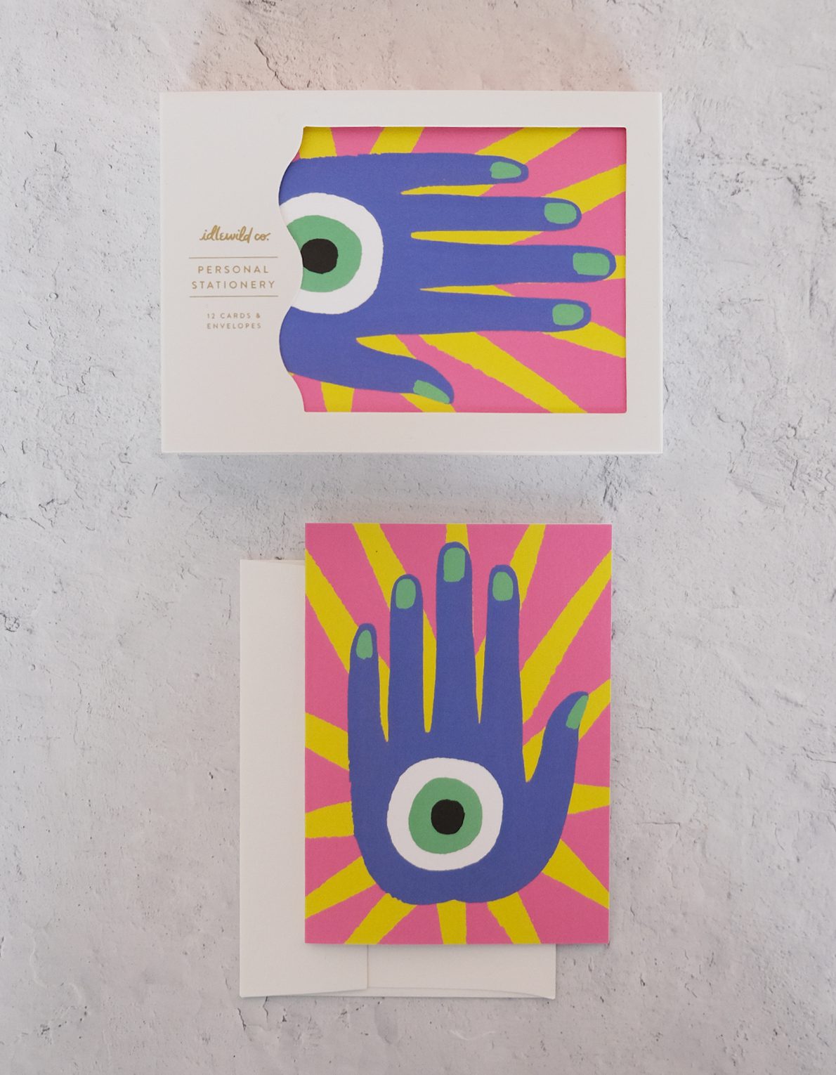 Note Cards, Boxed Set of 12 | Hamsa Star