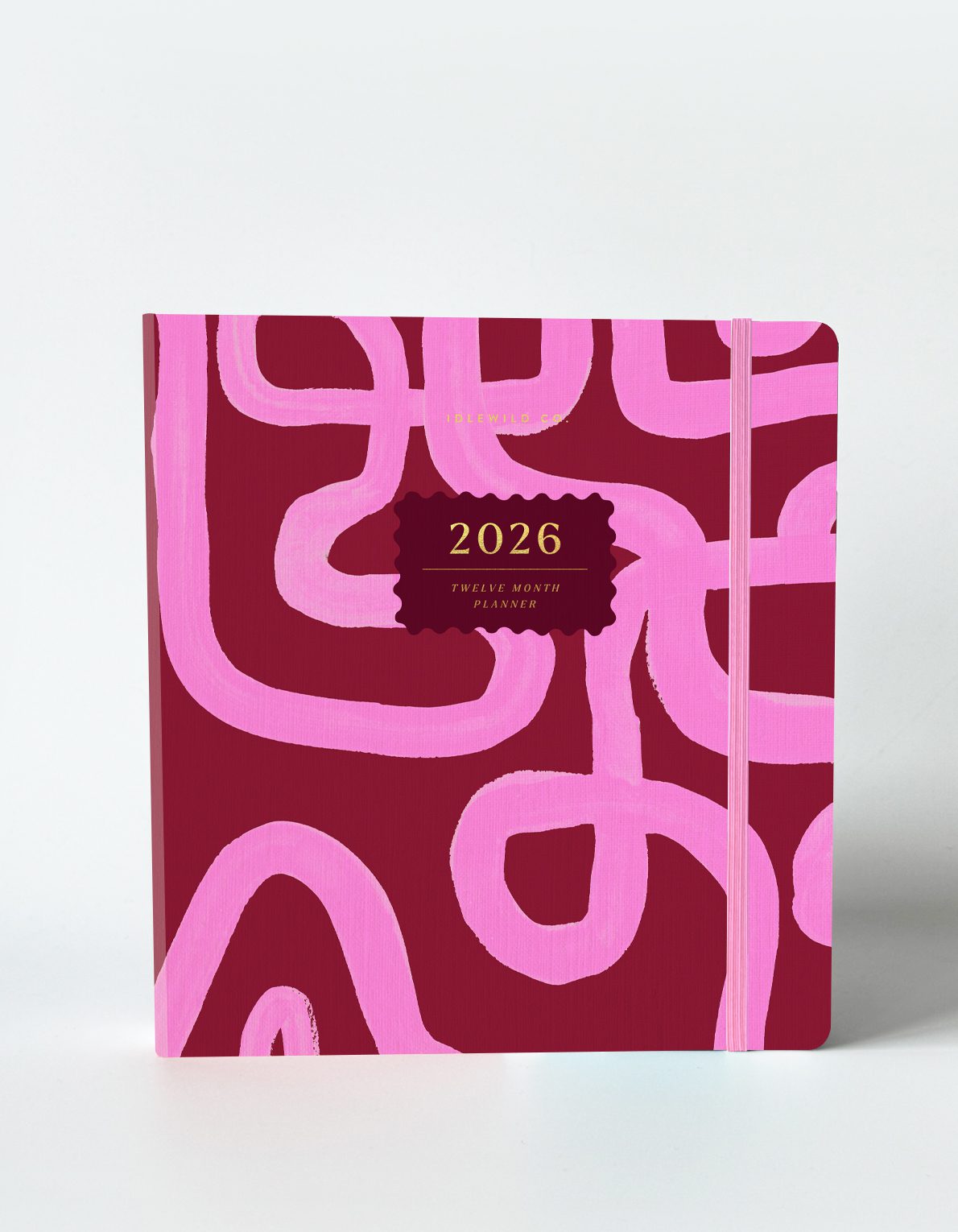 Magenta Squiggle 2026 Hardcover Planner