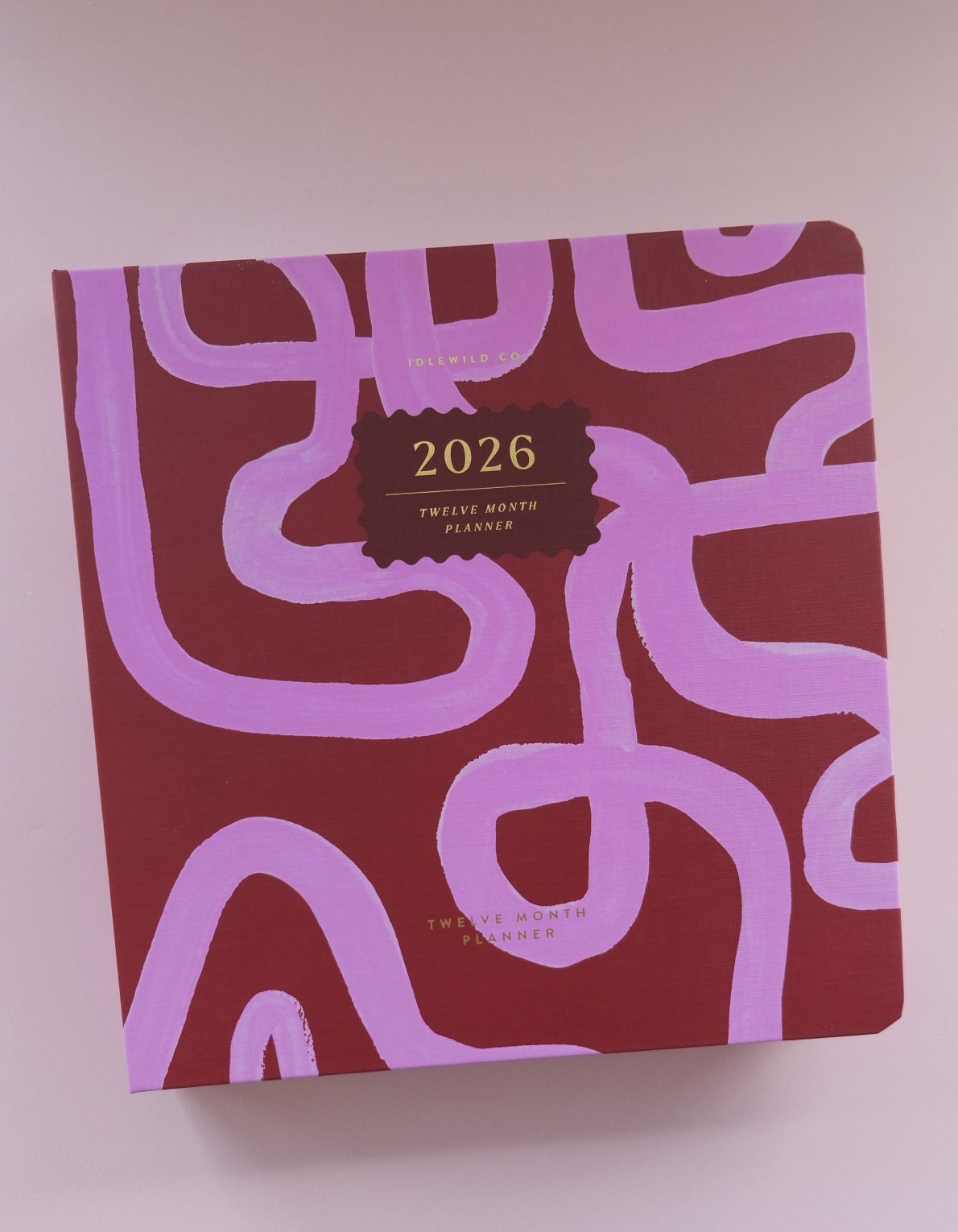 Magenta Squiggle 2026 Hardcover Planner