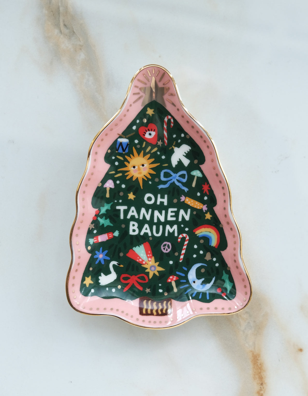 Christmas Porcelain Trinket Tray | Oh Tannenbaum