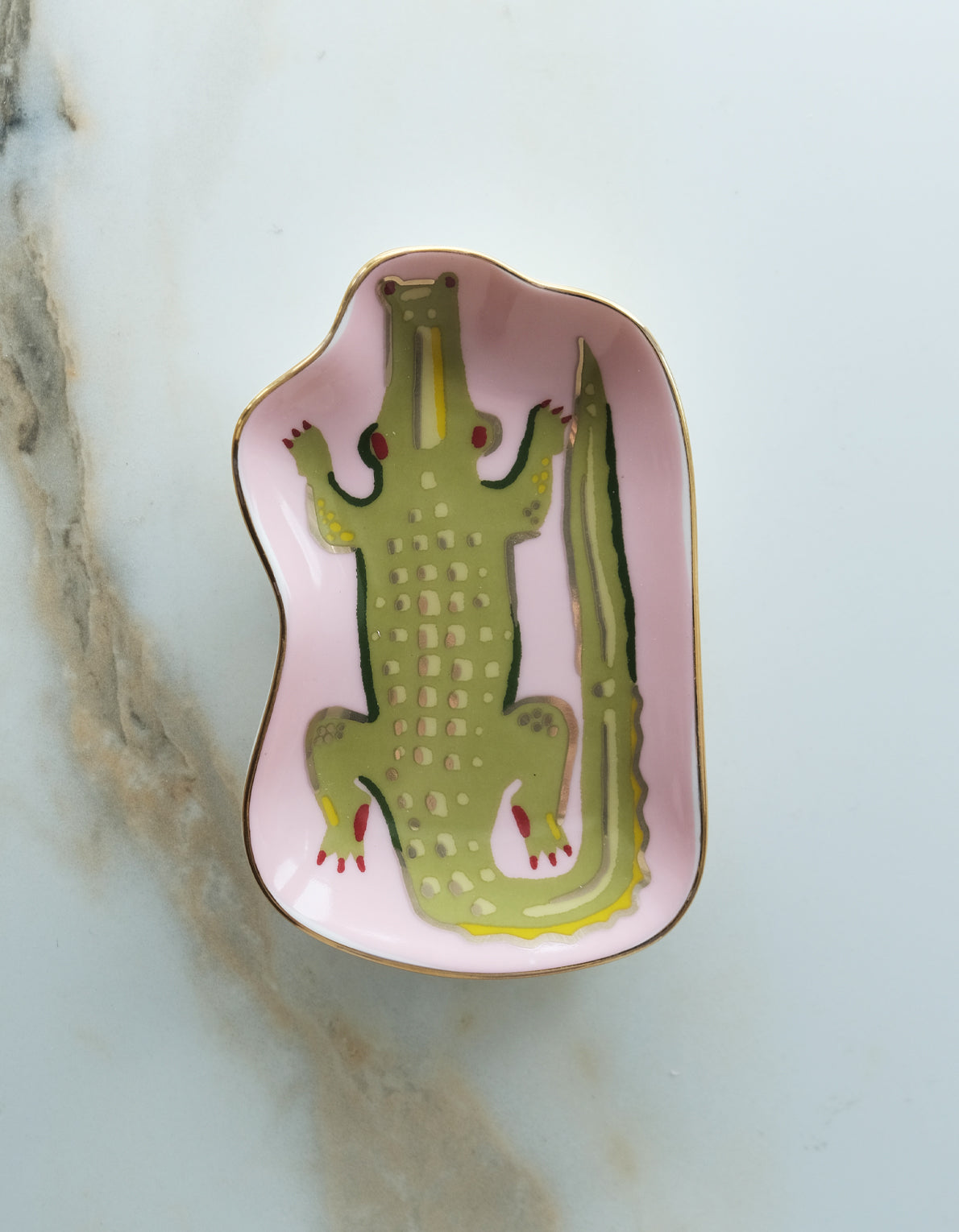 Porcelain Trinket Dish | Alligator