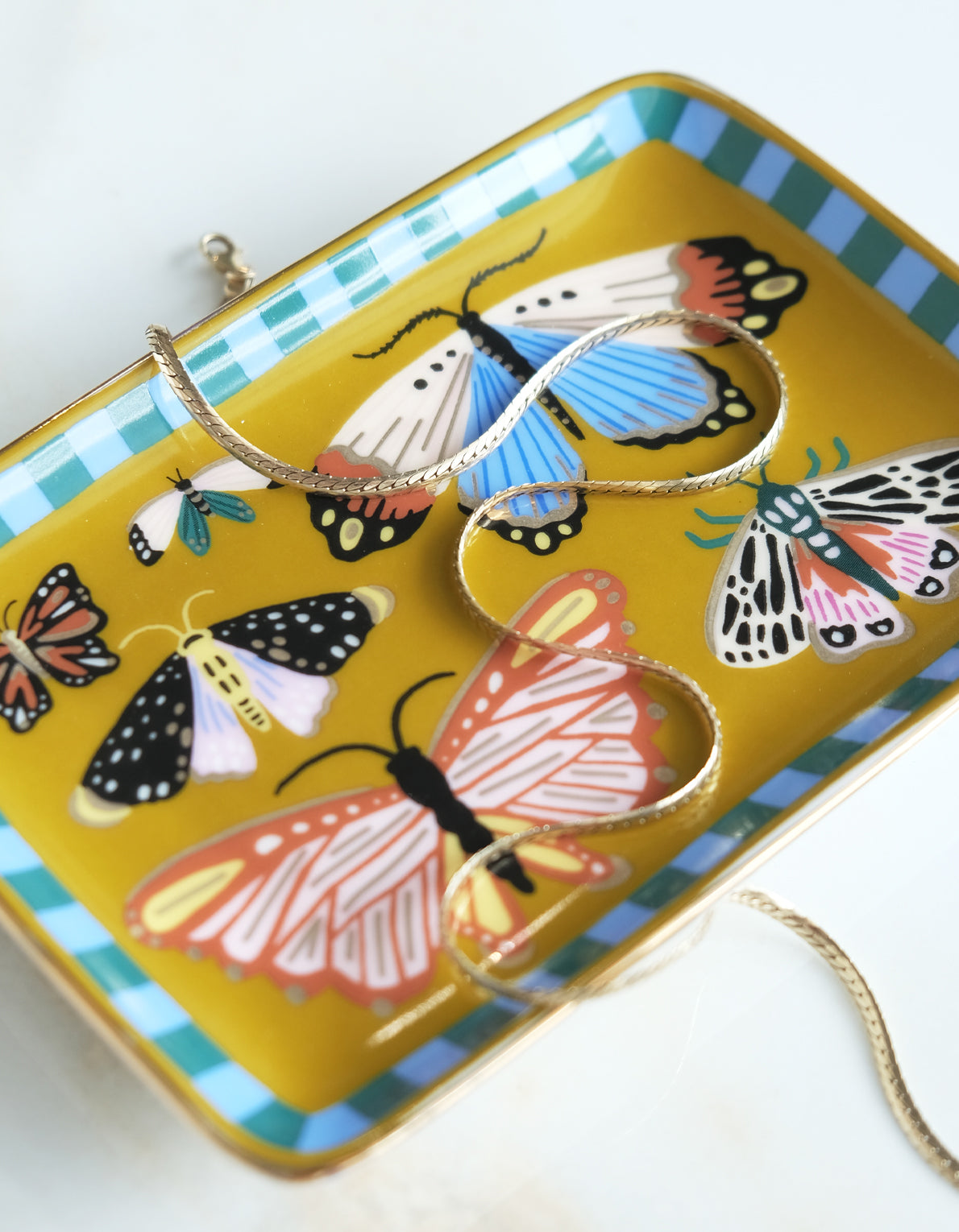 Porcelain Trinket Tray | Butterflies