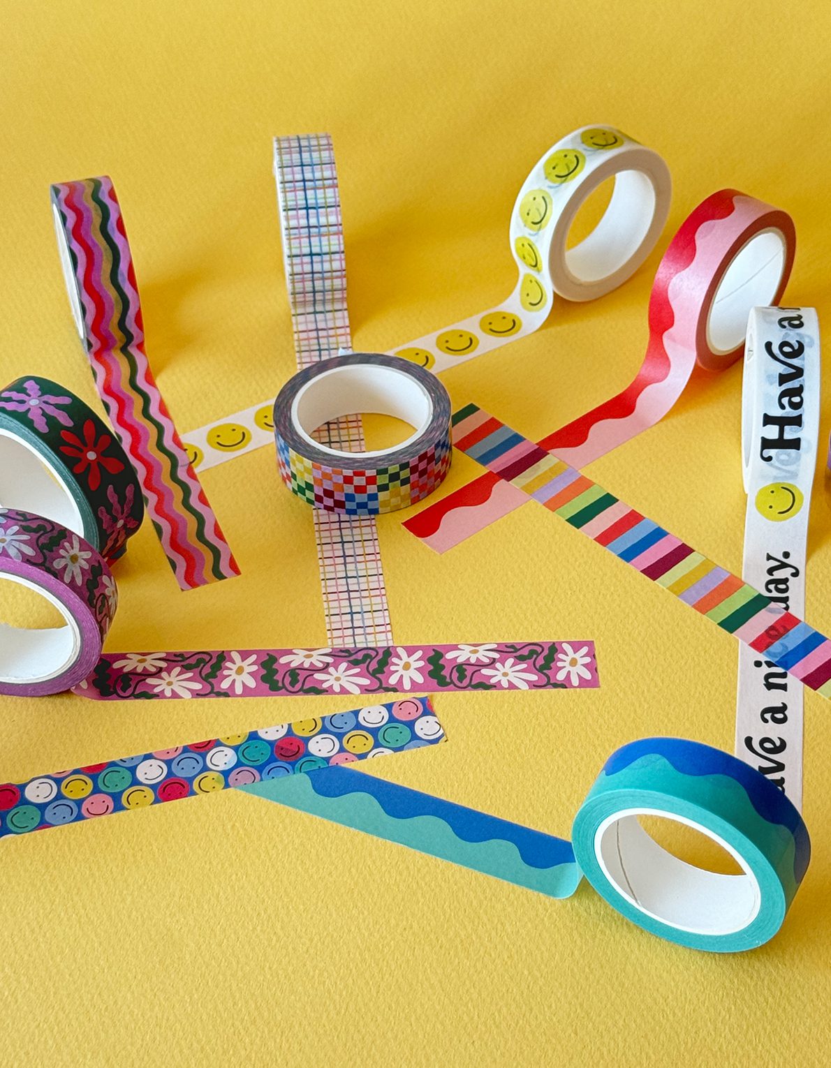 Washi Tape | Wavy Daisy