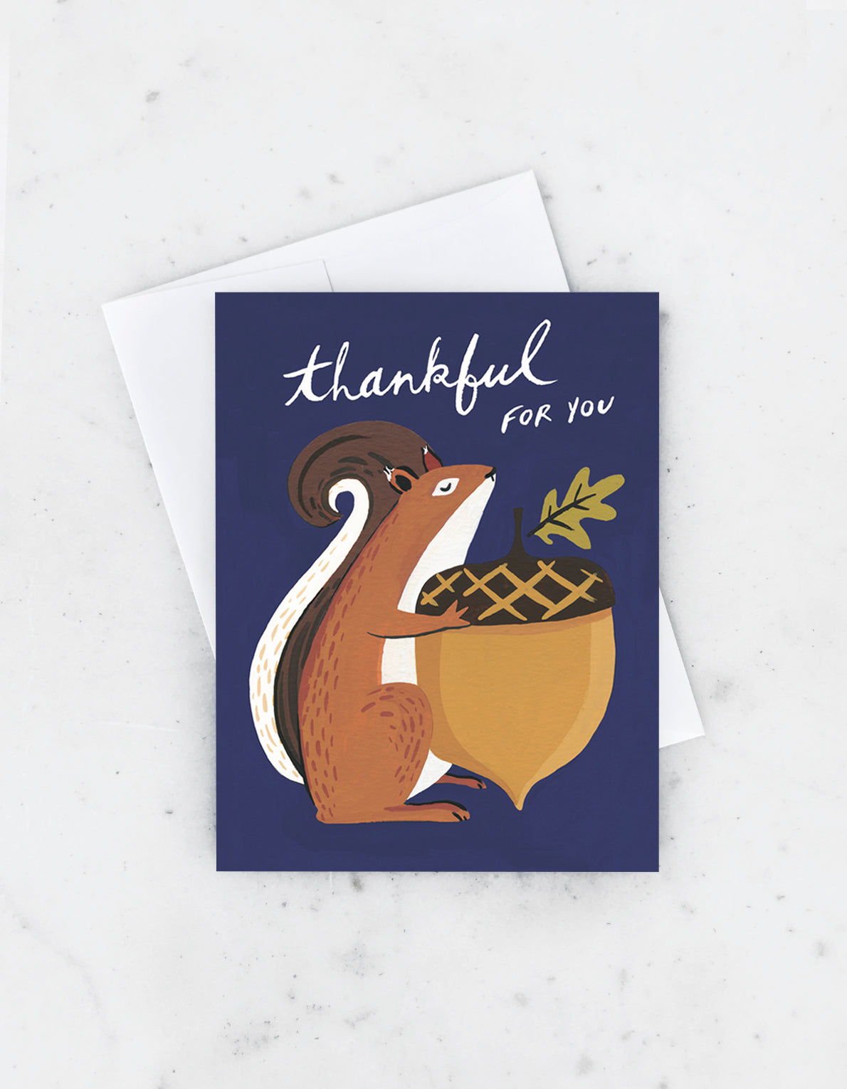 Thanksgiving Greeting Card | Thankful Squirrel