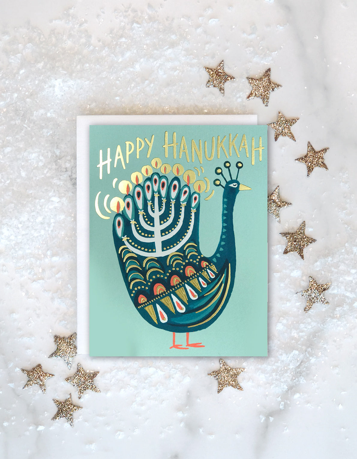 Hanukkah Greeting Card | Hanukkah Peacock