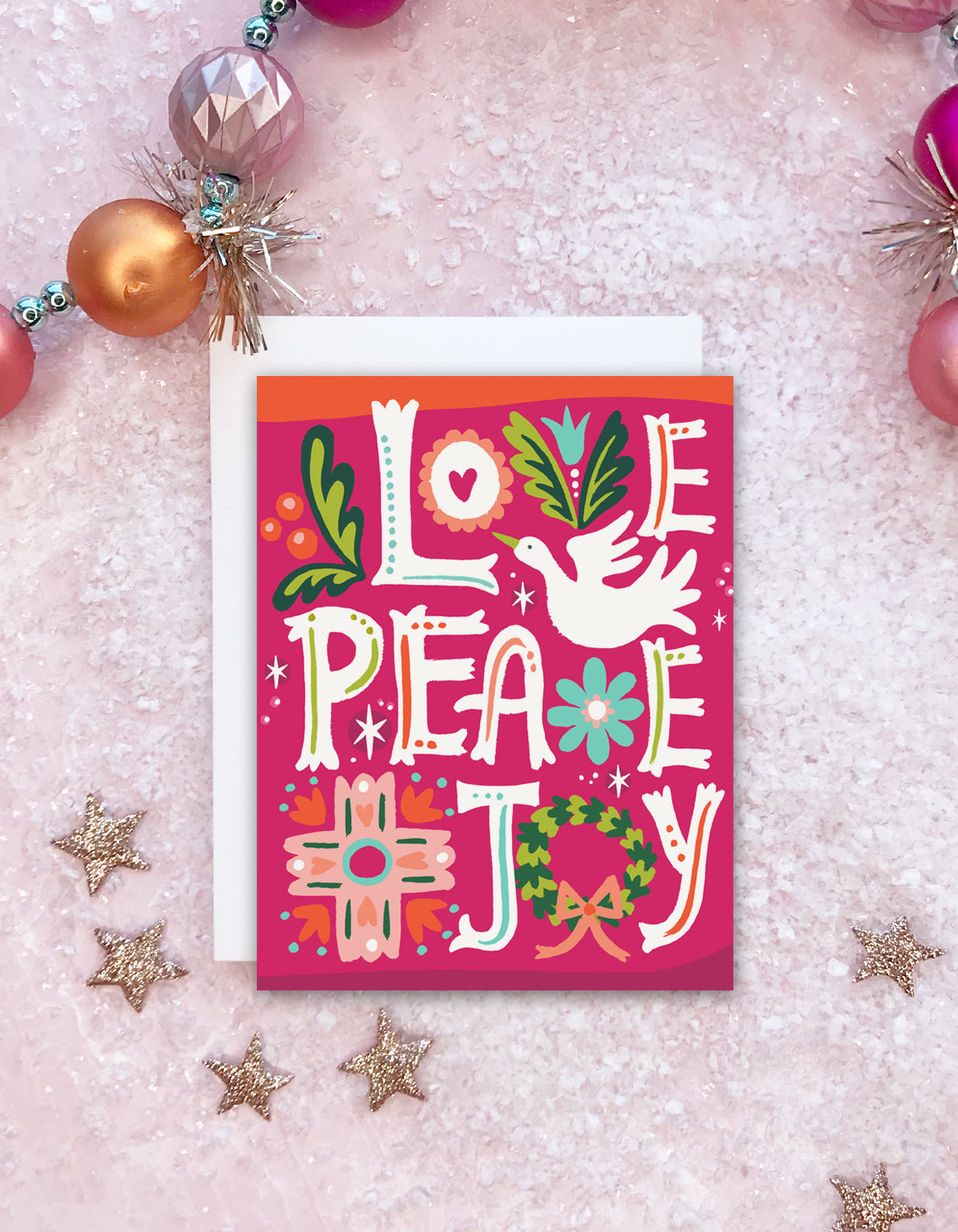 Holiday Greeting Card | Love, Peace, Joy