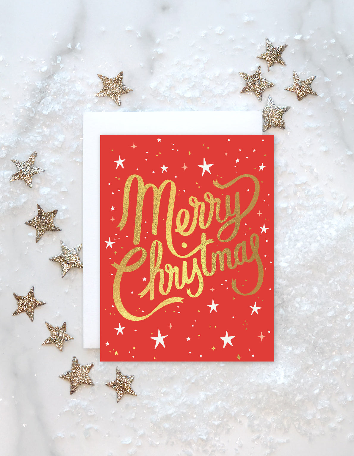 Christmas Greeting Card | Merry Christmas Script