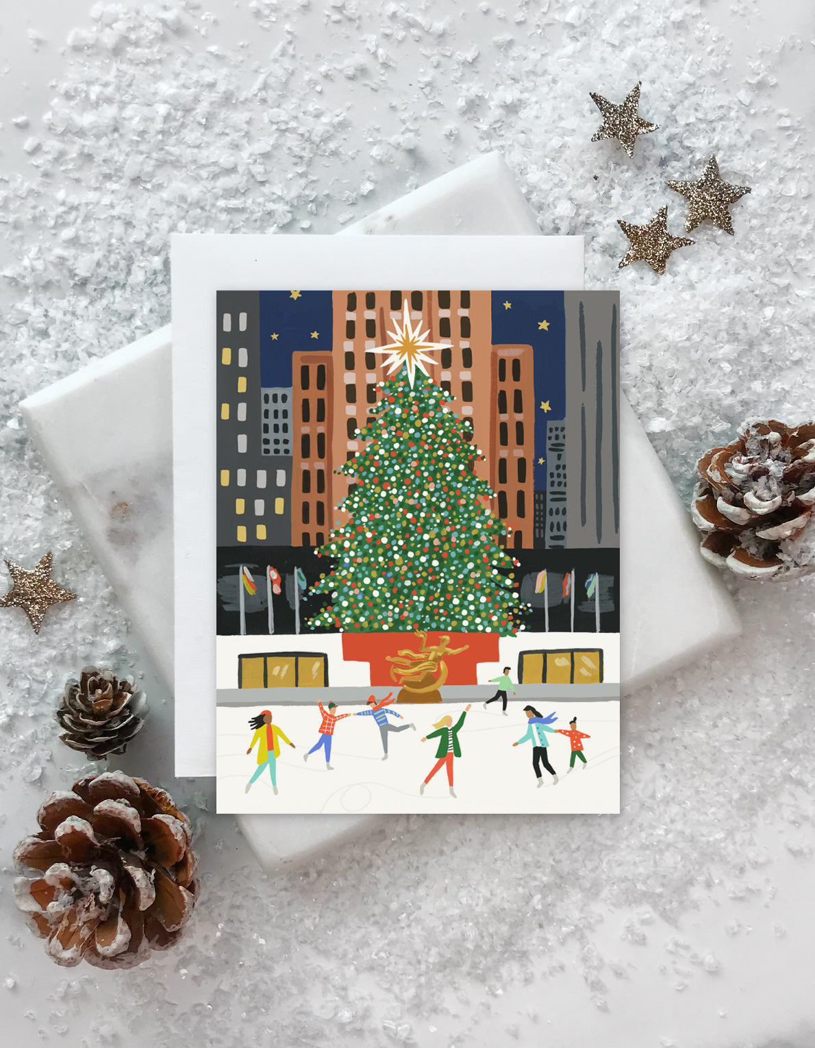 NYC Holiday Greeting Card |  Rockefeller Center