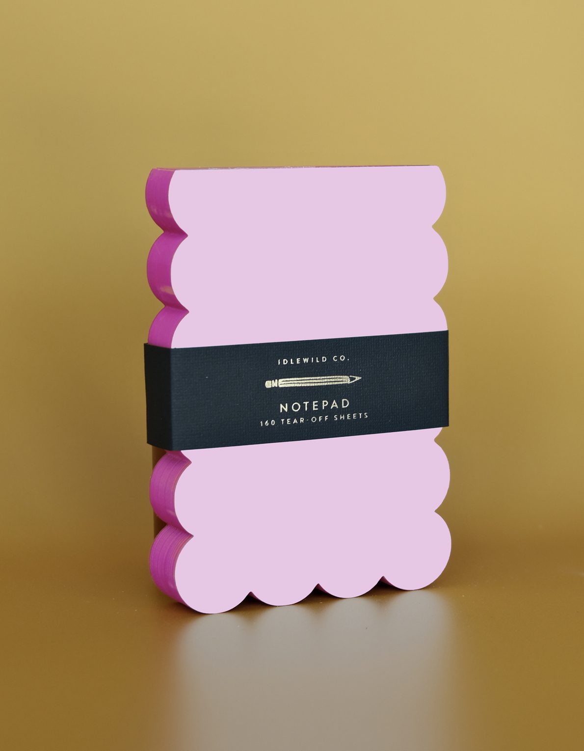 Scallop Shaped Notepad | Lilac + Hot Pink