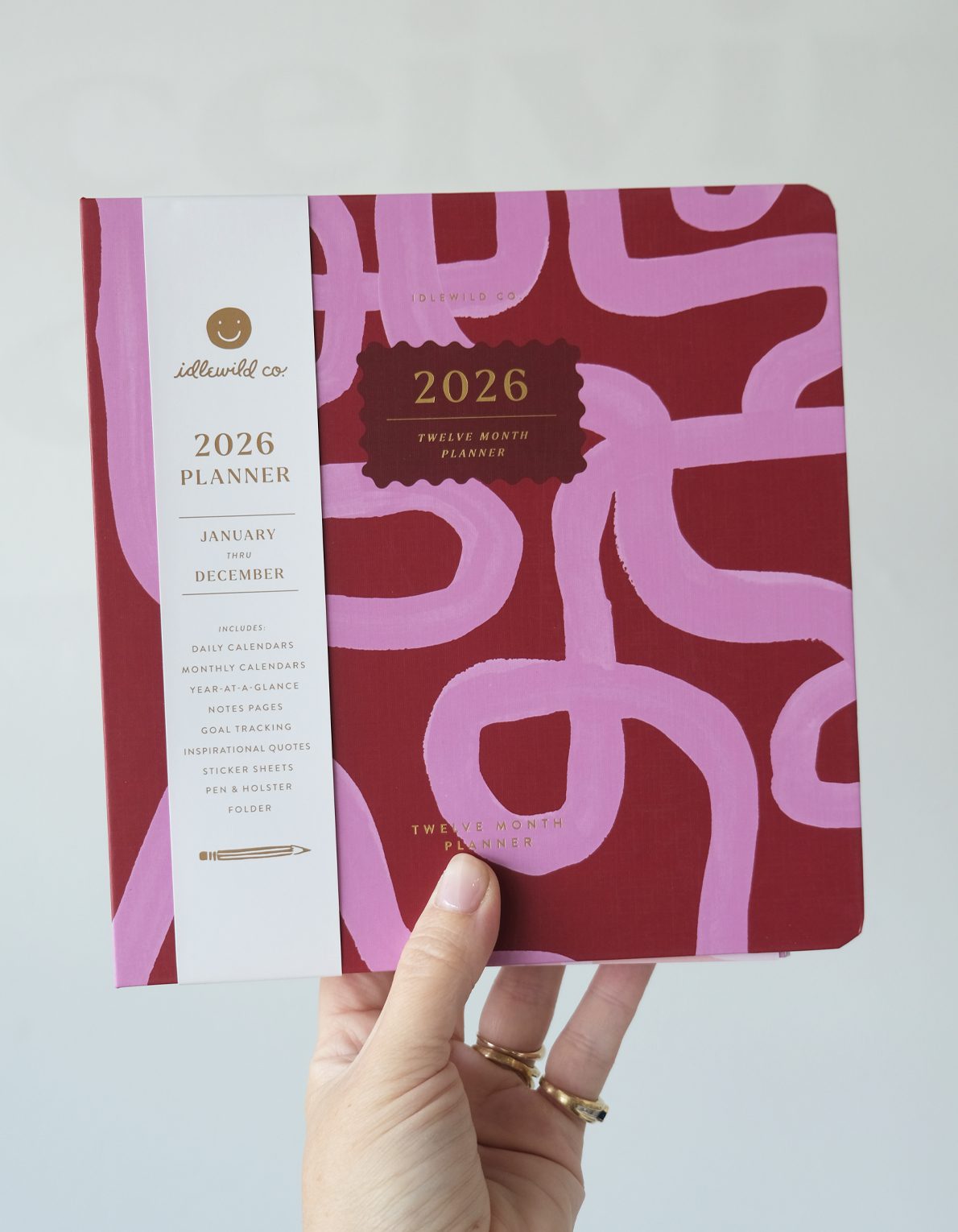 Magenta Squiggle 2026 Hardcover Planner