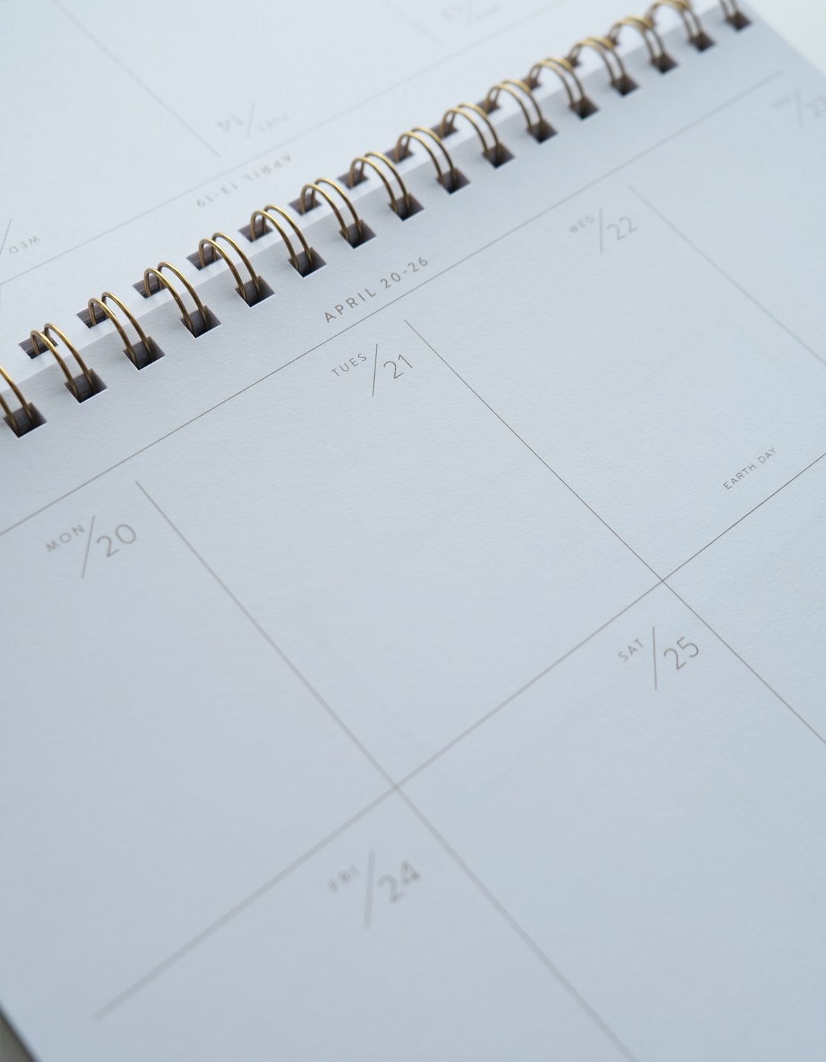 Block Print Floral 2026 Desktop Planner