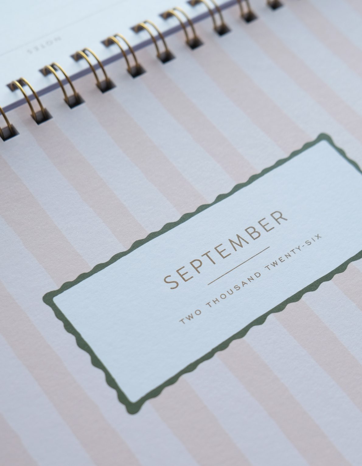 Block Print Floral 2026 Desktop Planner