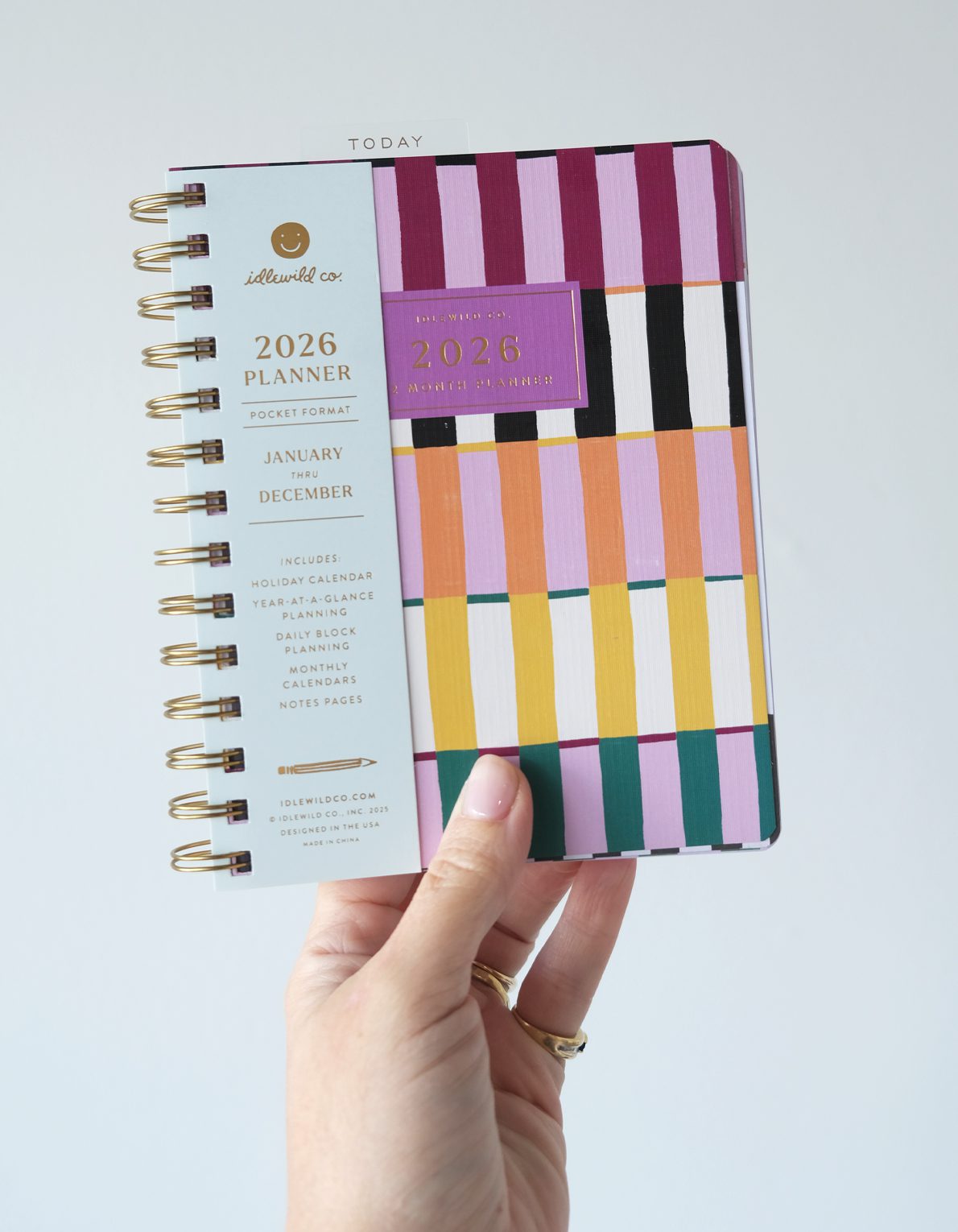 Painted Stripes 2026 Pocket Size Planner