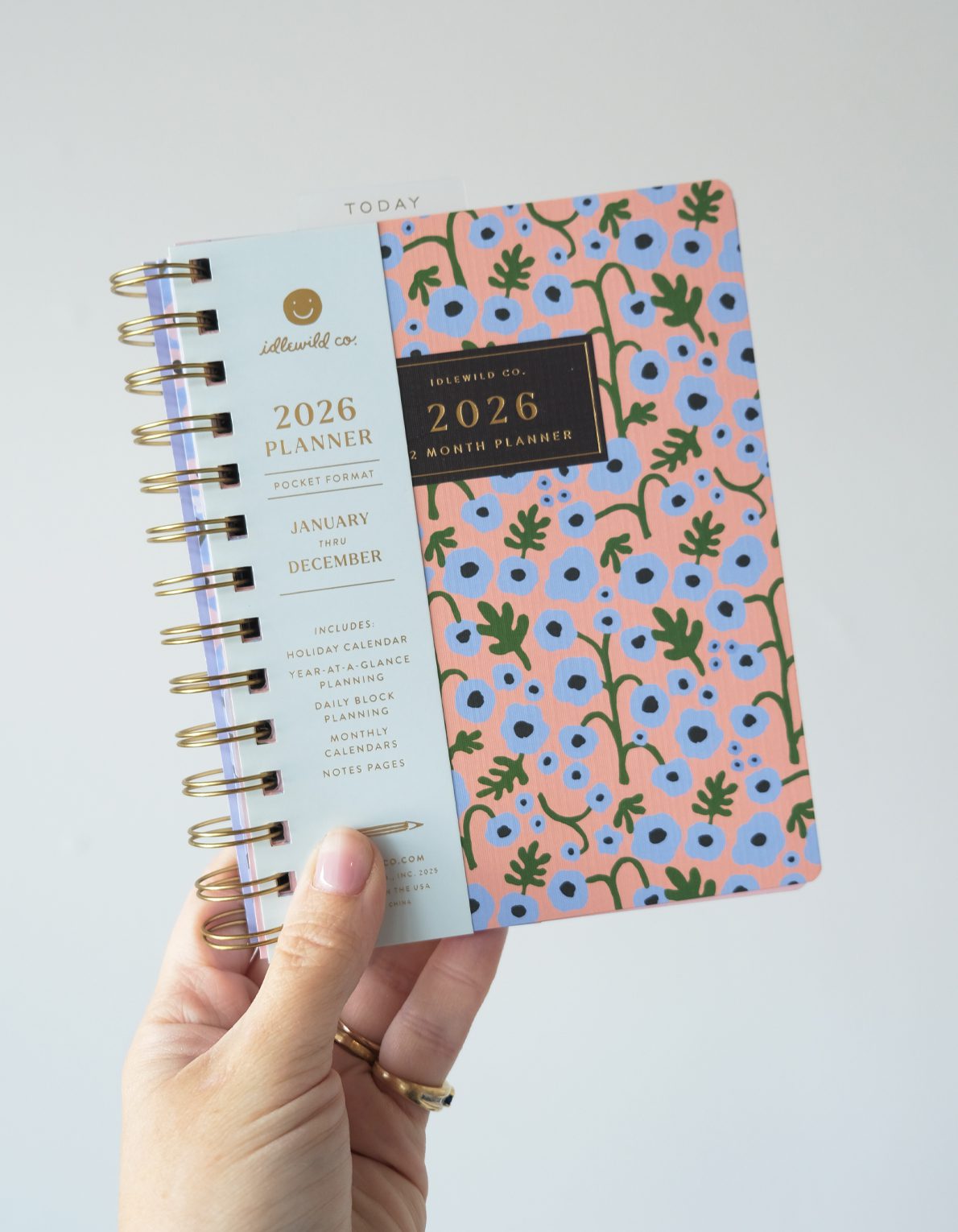 Coral Floral 2026 Pocket Size Planner