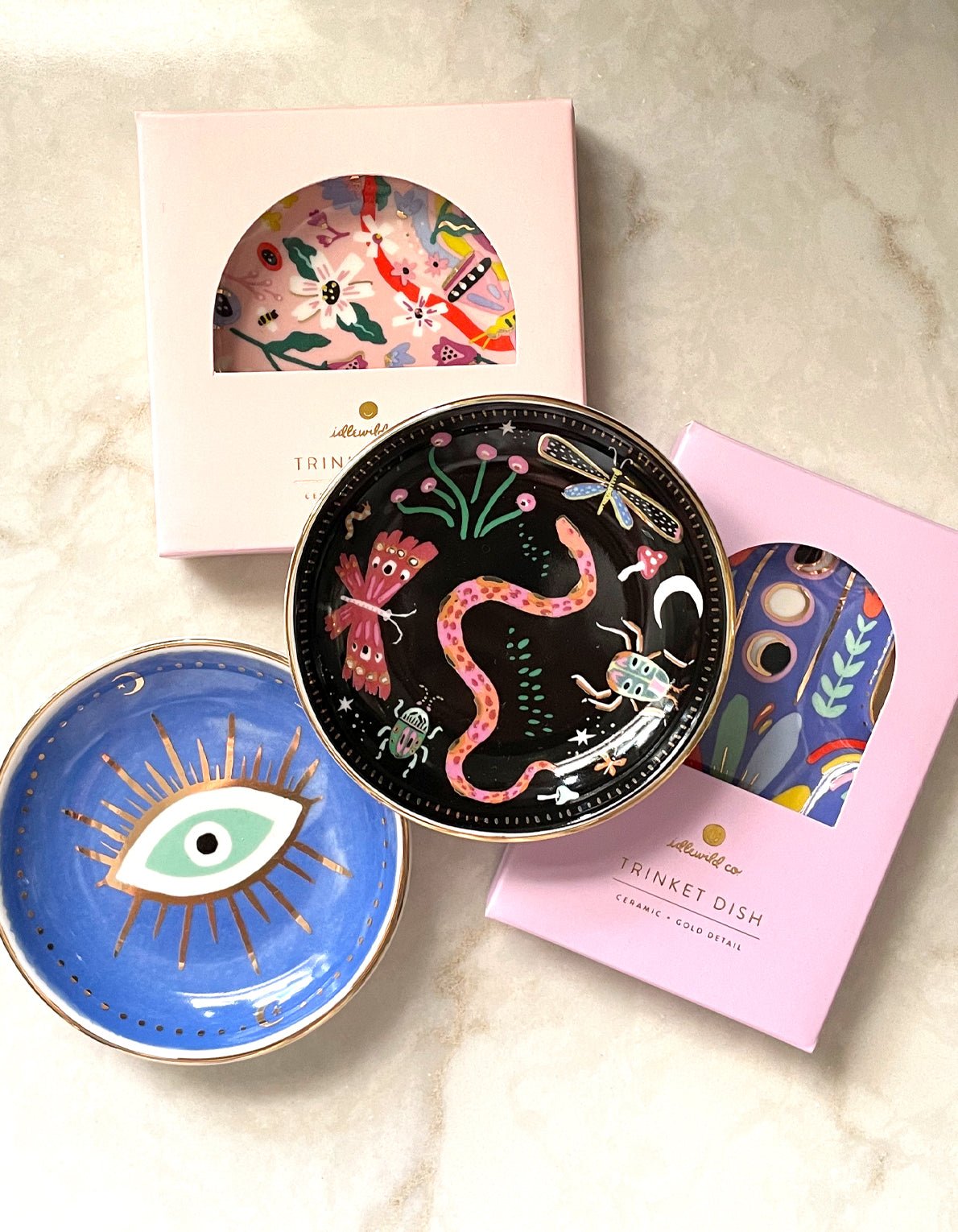 Porcelain Trinket Dish | Smiley Face